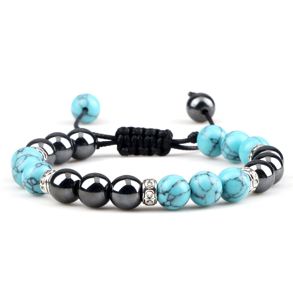 Haematite Yoga Bracelet Couple Woven Hand Strap