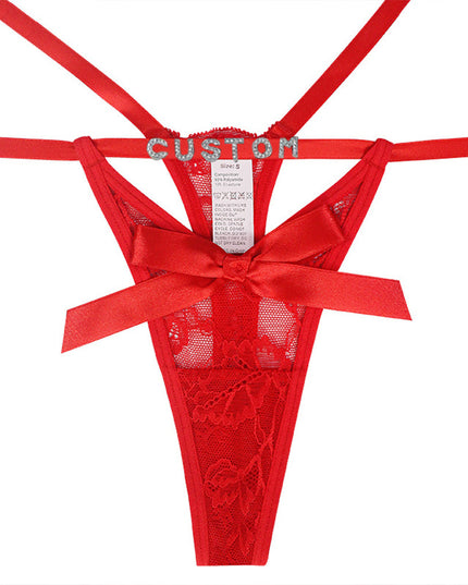 Women's Fashion Lace Sheer Mesh Thongs