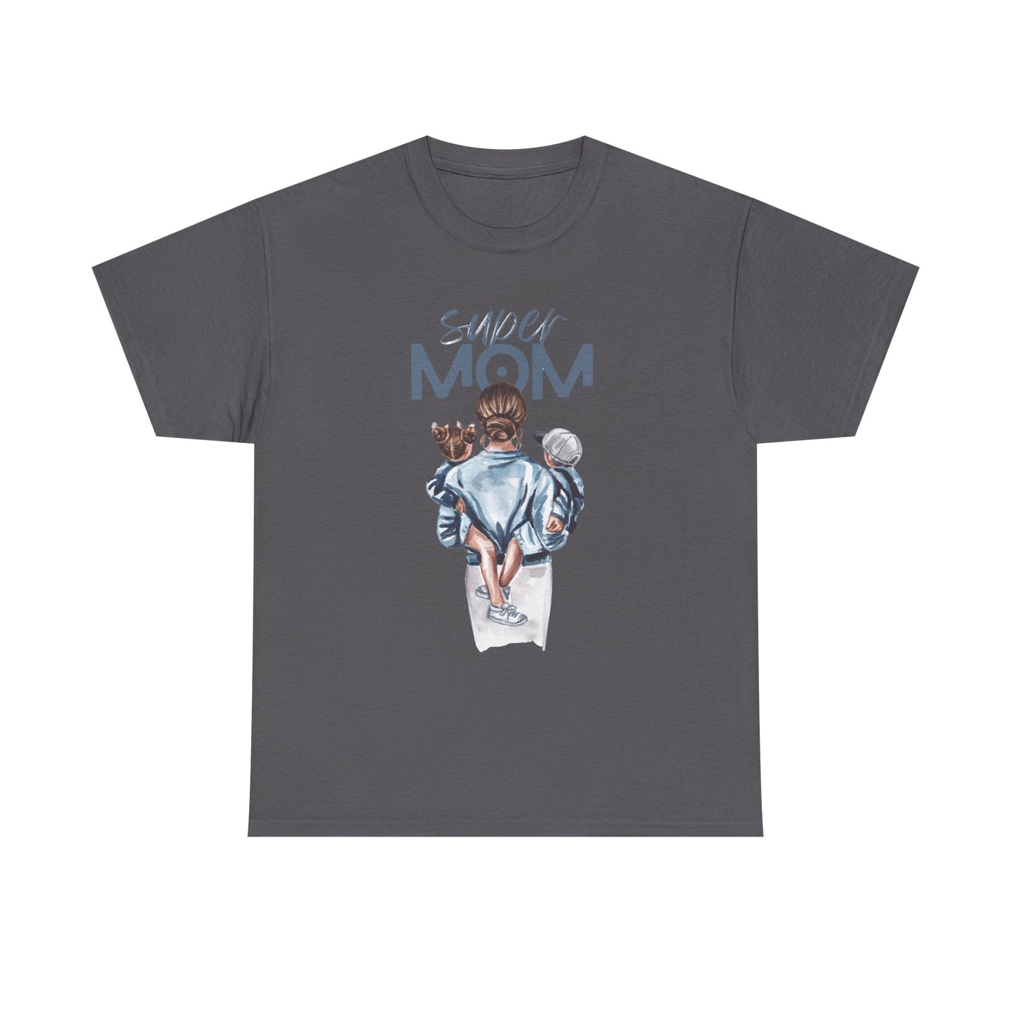 Super Mom Unisex Heavy Cotton Tee, Gift for Mothers Day
