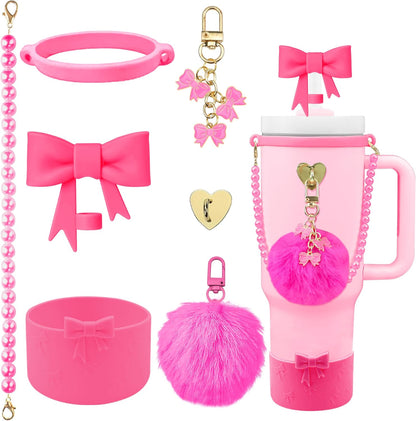 40oz Personalized Photo Tumbler with Charms (3 or 4photos only)