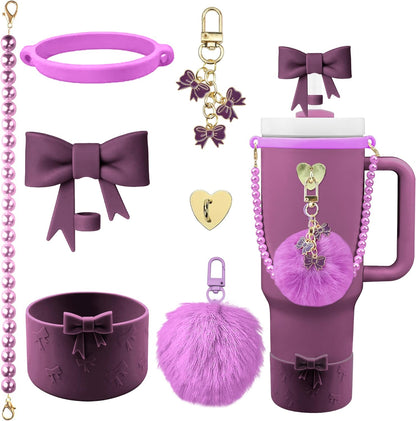 40oz Personalized Photo Tumbler with Charms (3 or 4photos only)