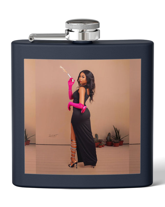 Chic Stainless Steel Flask, 6oz | Stylish Drinkware, Perfect for Parties, Gifts, Weddings, Hip Flasks, Travel