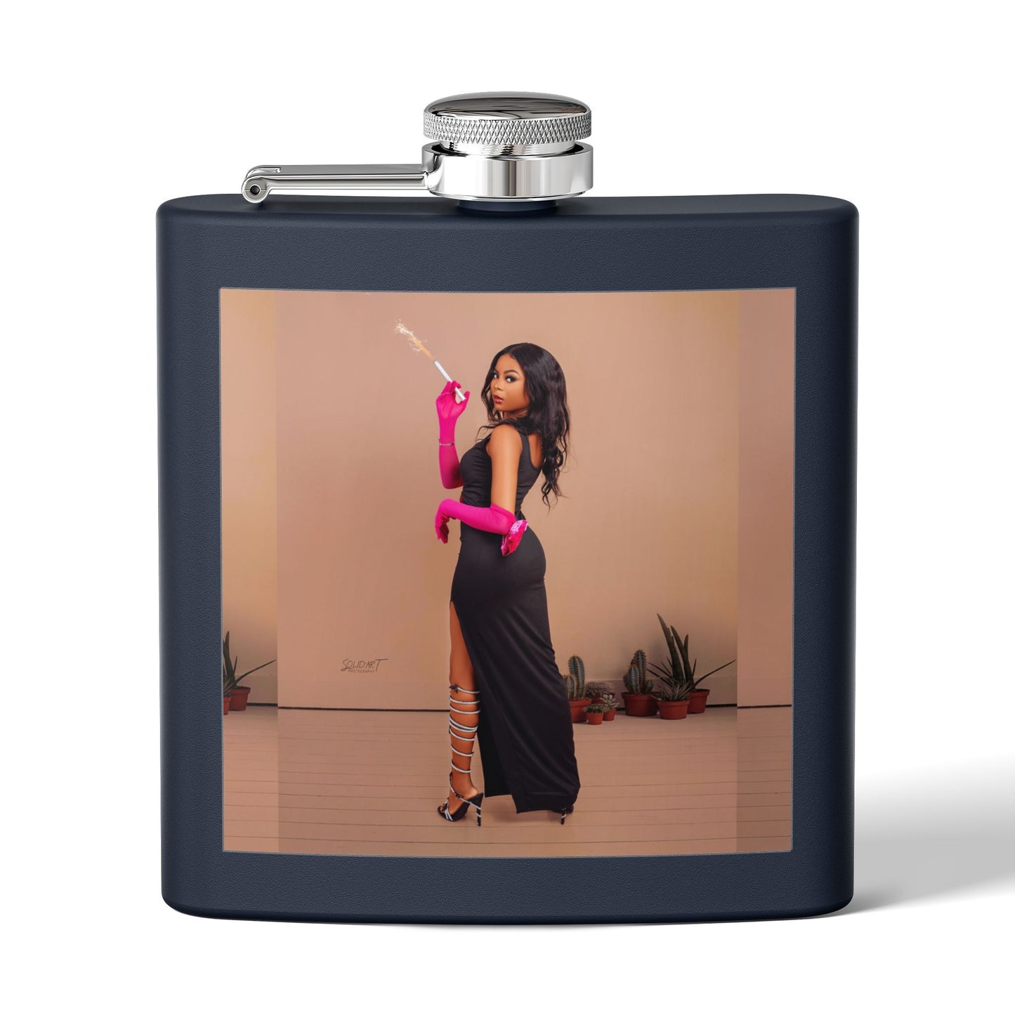 Chic Stainless Steel Flask, 6oz | Stylish Drinkware, Perfect for Parties, Gifts, Weddings, Hip Flasks, Travel
