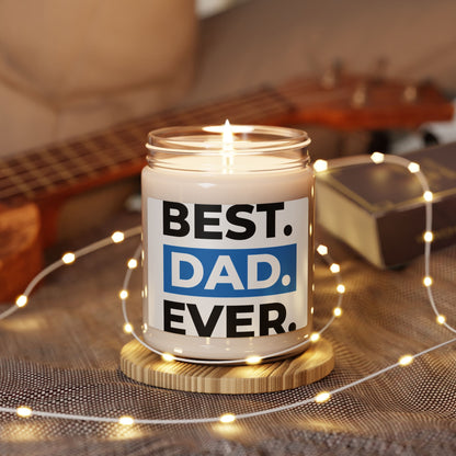 Scented Soy Candle for Dads | Best Dad Ever | Gift for Father's Day, Birthday, or Just Because | Relaxing Home Decor