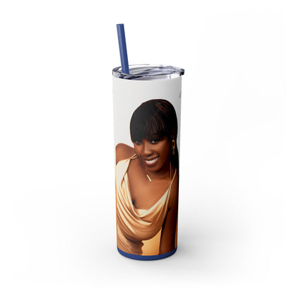 Chic Skinny Tumbler with Straw, 20oz | Stylish Drinkware for Every Occasion, Perfect Gift for Friends, Summer Vibes, Home & Office Decor