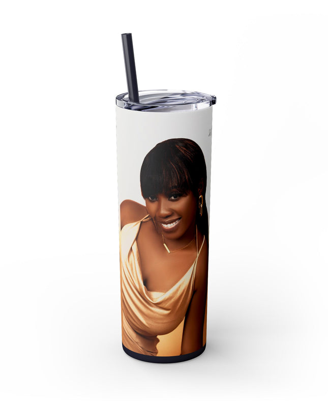 Chic Skinny Tumbler with Straw, 20oz | Stylish Drinkware for Every Occasion, Perfect Gift for Friends, Summer Vibes, Home & Office Decor