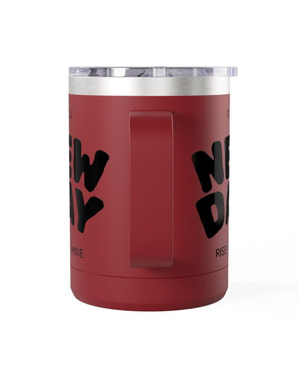 Inspirational Coffee Mug Tumbler, New Day, Rise n' Shine, Motivational Gift, Perfect for Office or Home, Daily Affirmation