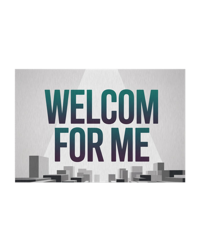 Stylish Outdoor Rug - Welcome For Me, Patio Mat, Garden Decor, Front Porch Welcome Mat, Modern Outdoor Living