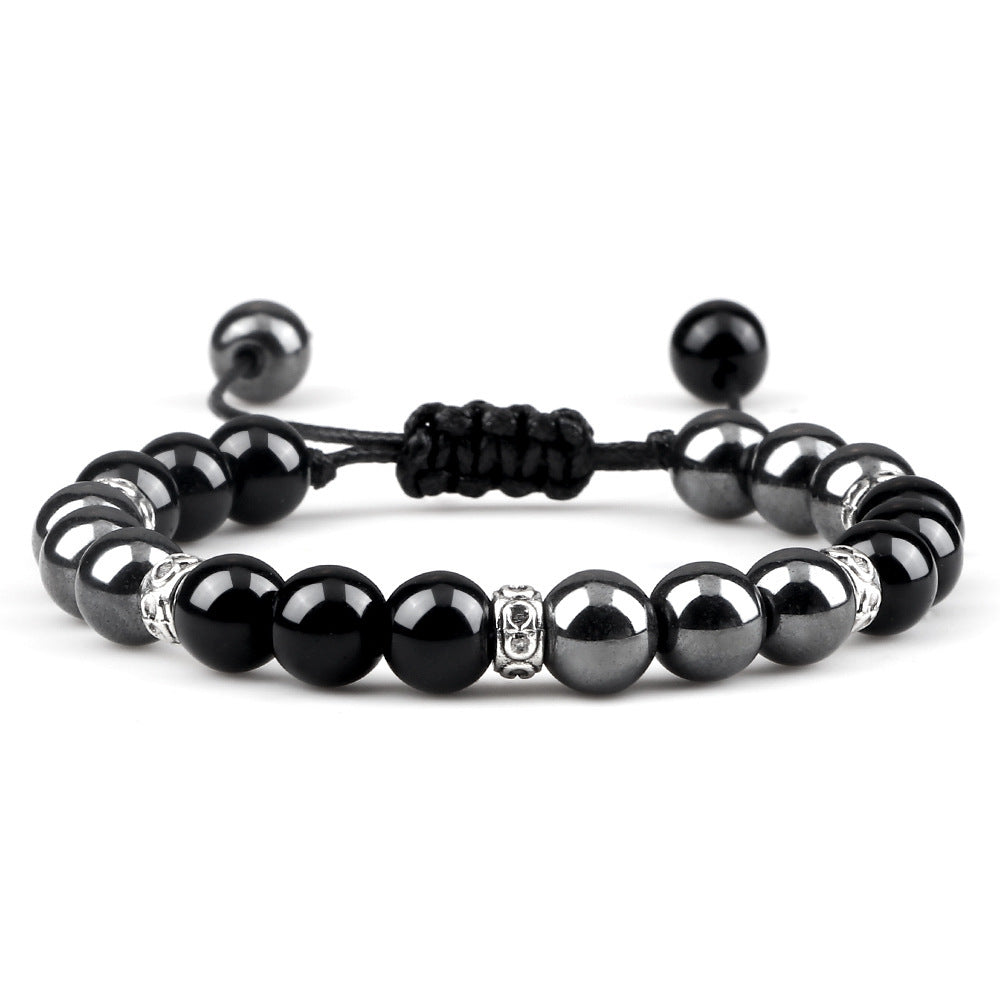 Haematite Yoga Bracelet Couple Woven Hand Strap