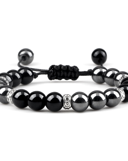 Haematite Yoga Bracelet Couple Woven Hand Strap