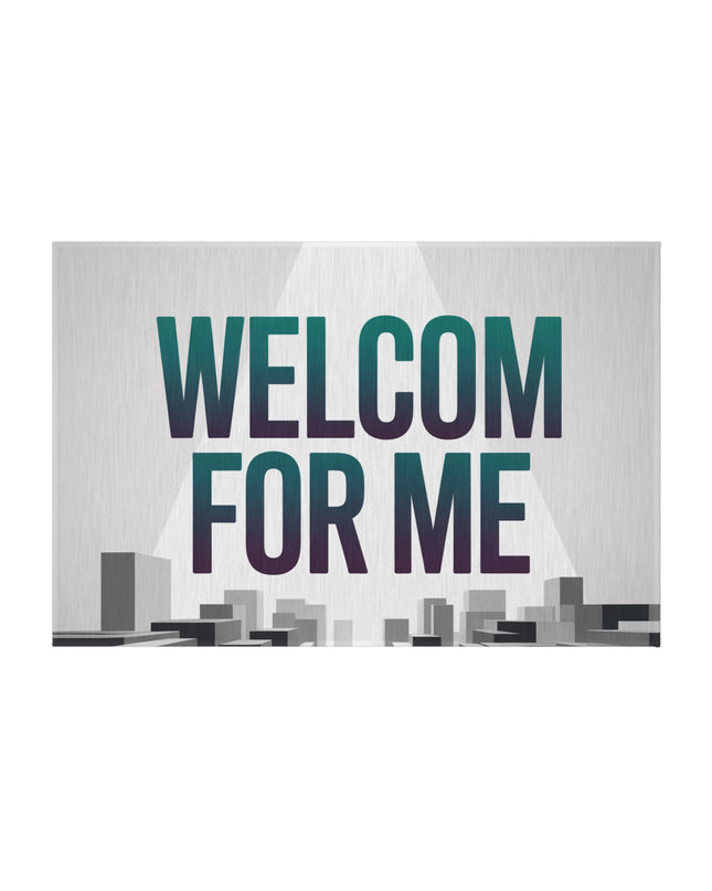Stylish Outdoor Rug - Welcome For Me, Patio Mat, Garden Decor, Front Porch Welcome Mat, Modern Outdoor Living
