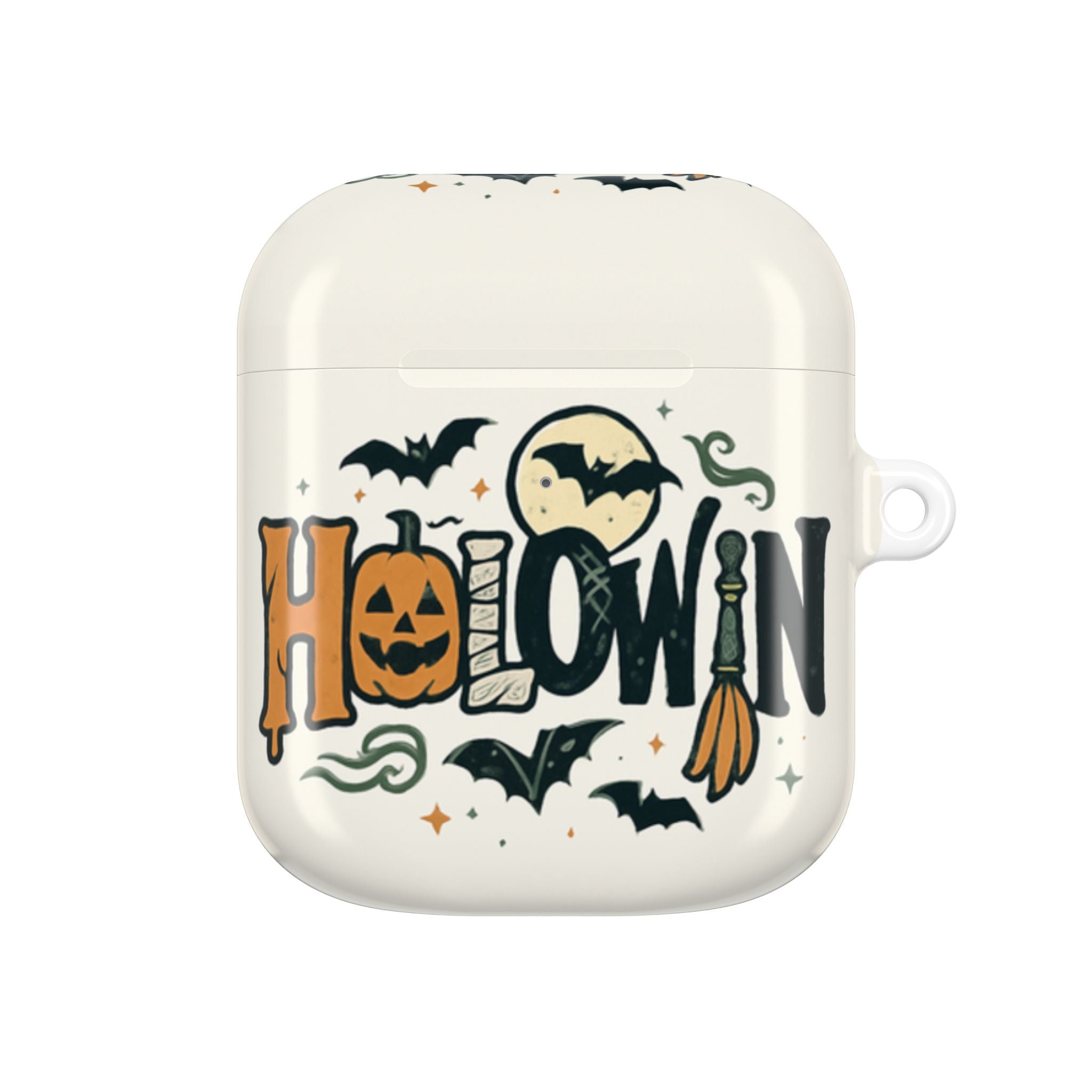 Halloween AirPod Case, Spooky Earbud Cover, Fall Accessory, Pumpkin Decor, Witch Craft Gift, Trick or Treat Storage