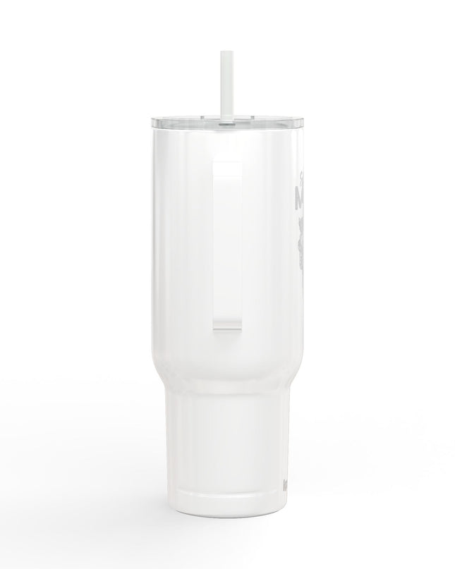 Super Mom Insulated Tumbler - 40oz Stainless Steel Cup for Coffee, Travel, Gifts, Personalization, Engraved Designs