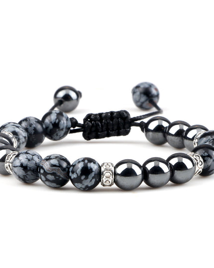 Haematite Yoga Bracelet Couple Woven Hand Strap
