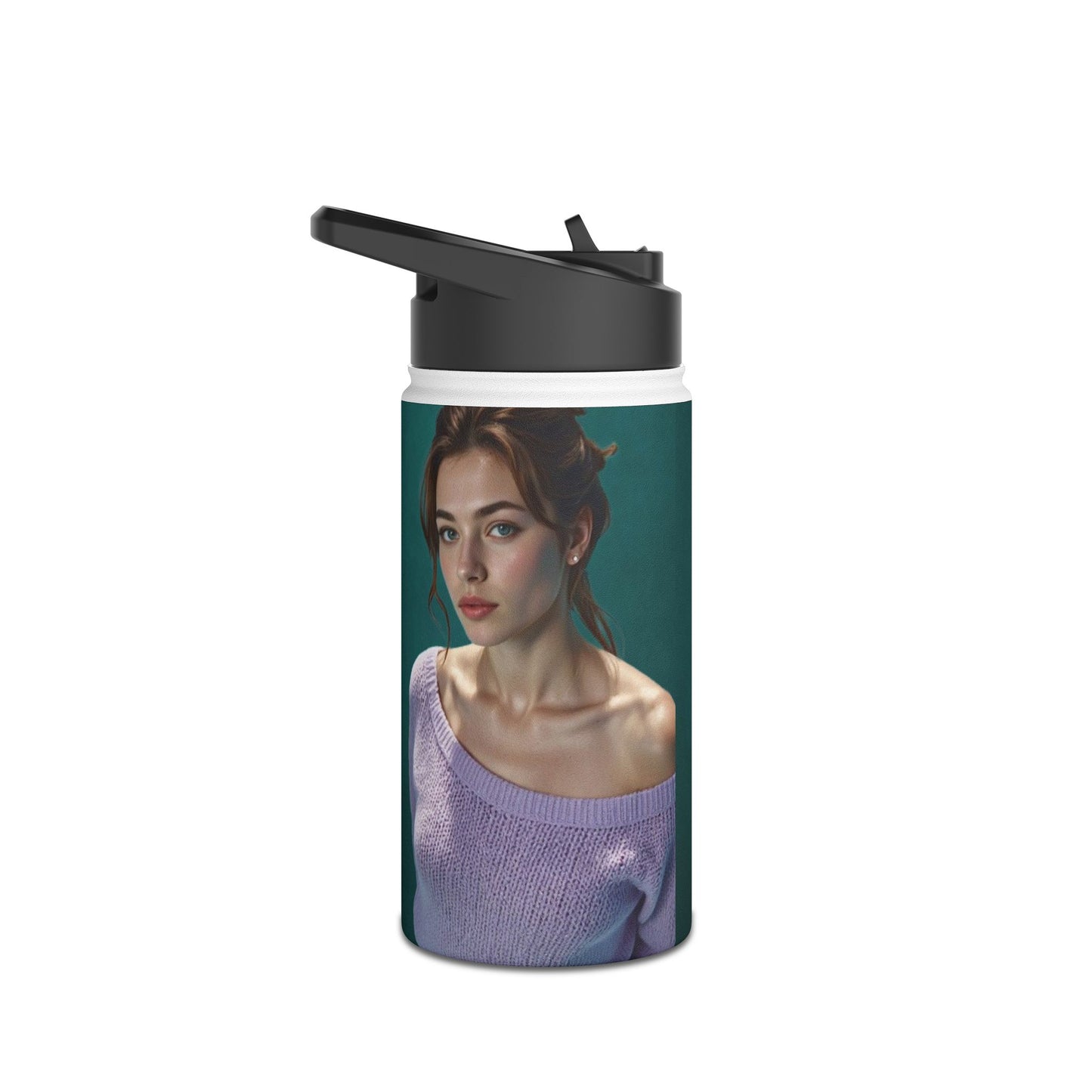 Artistic Stainless Steel Water Bottle | Vintage Style, Eco-Friendly Drinkware, Perfect Gift, Fitness Companion, Stylish Hydration