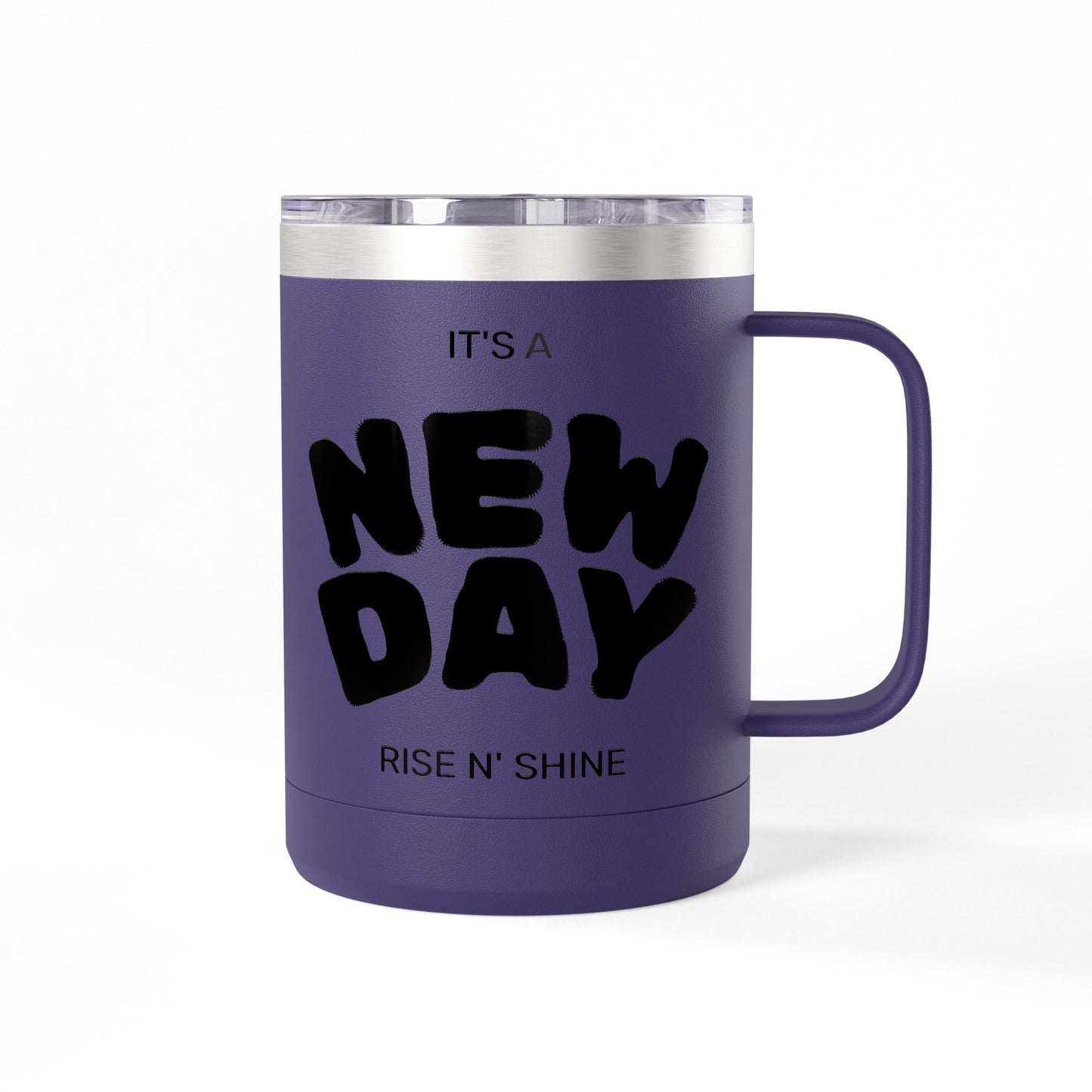 Inspirational Coffee Mug Tumbler, New Day, Rise n' Shine, Motivational Gift, Perfect for Office or Home, Daily Affirmation