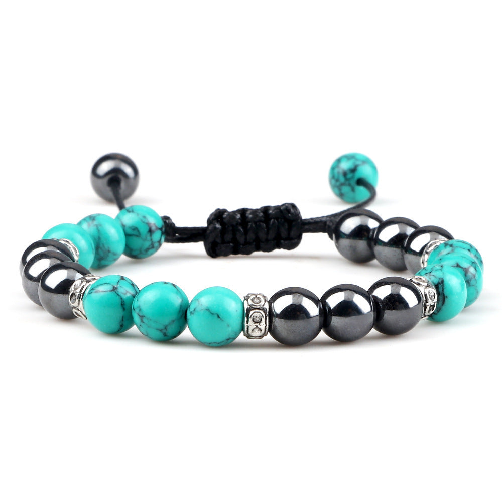 Haematite Yoga Bracelet Couple Woven Hand Strap