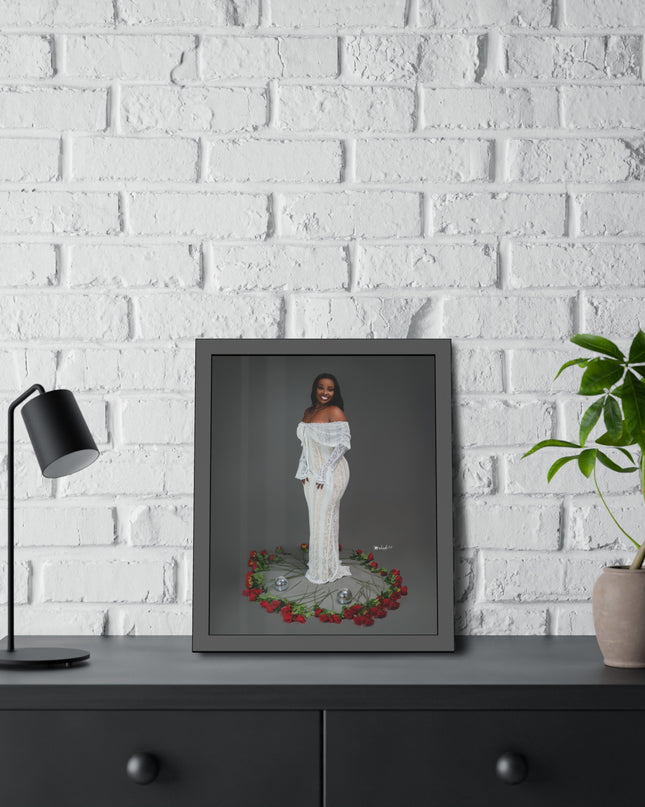 Elegant Framed Paper Poster, Art for Home Decor, Gift for Weddings, Stylish Wall Art,