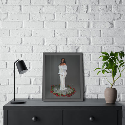 Elegant Framed Paper Poster, Art for Home Decor, Gift for Weddings, Stylish Wall Art,