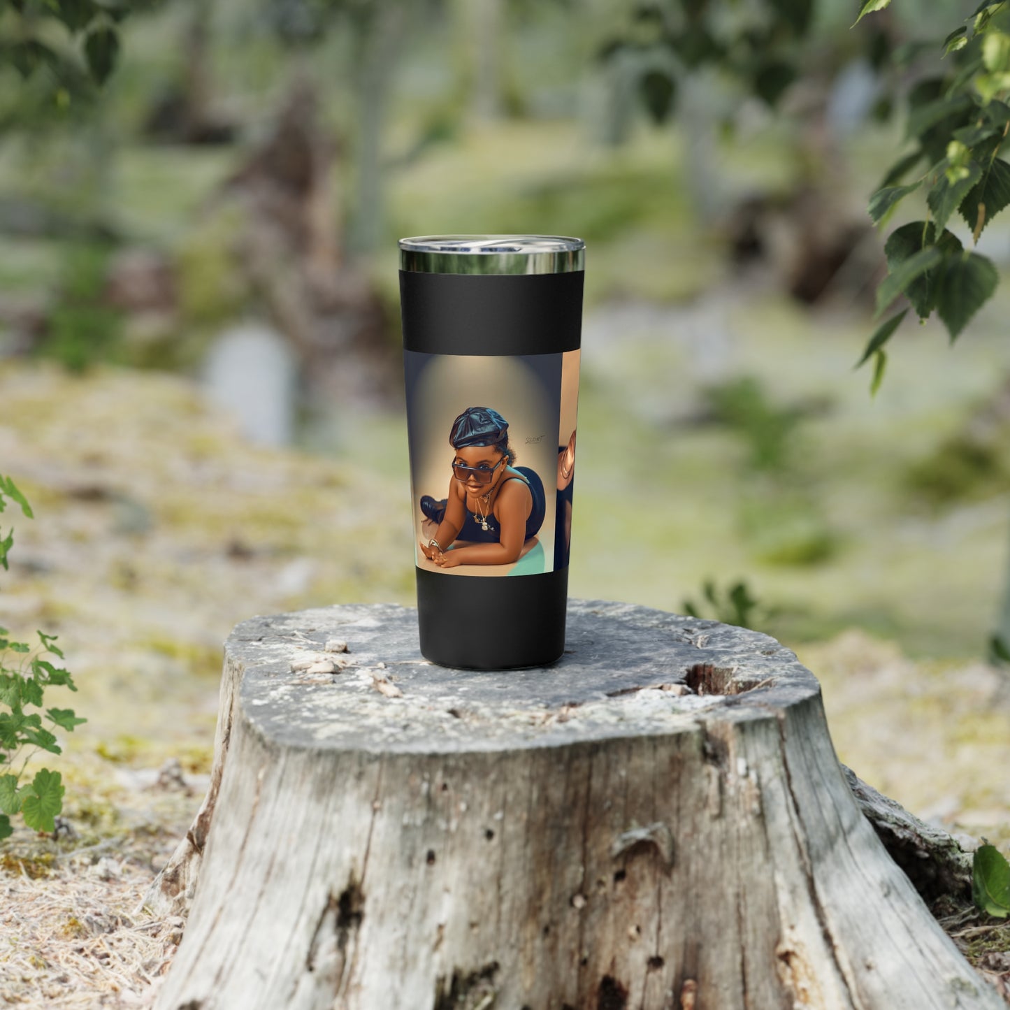 Chic Copper Tumbler with Stylish Artwork, Insulated Travel Cup, Reusable Coffee Mug, Unique Gift for Mom, Black Girl Magic, Perfect [...]