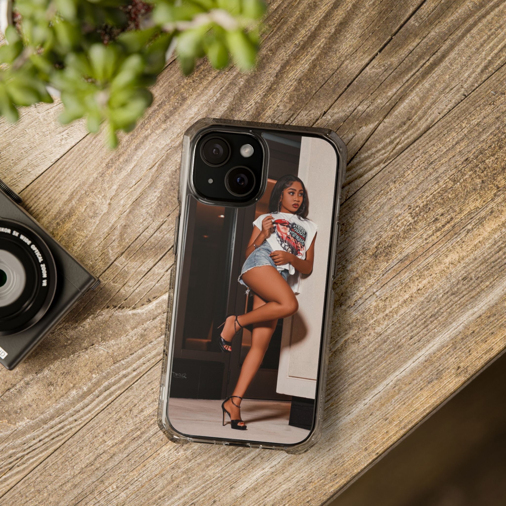 Stylish Magnetic Phone Case, Clear Impact Protector, Customizable