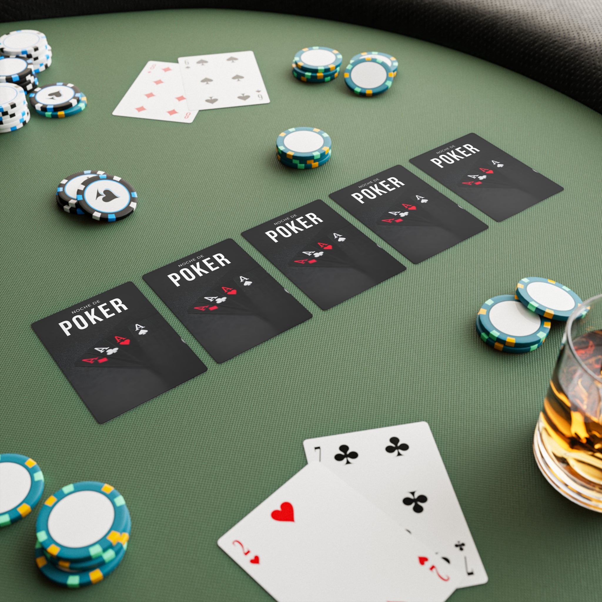 Poker Night Cards Set - Perfect for Game Nights, Tournaments, Gifts, Party( upload yr dsing or photo)