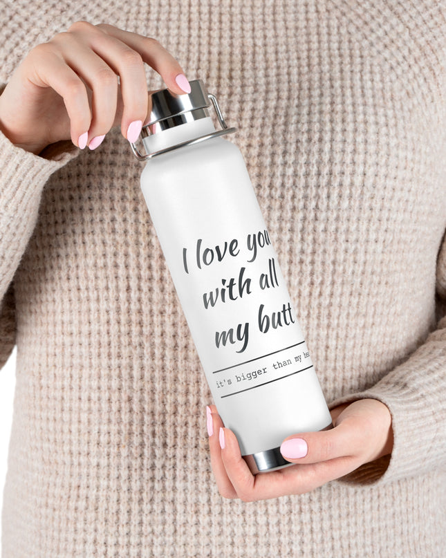 Funny Insulated Water Bottle, Gift for Girlfriend, Cute Hydration Flask, Unique Travel Mug, Cute Gift for Her, Wedding, Anniversary
