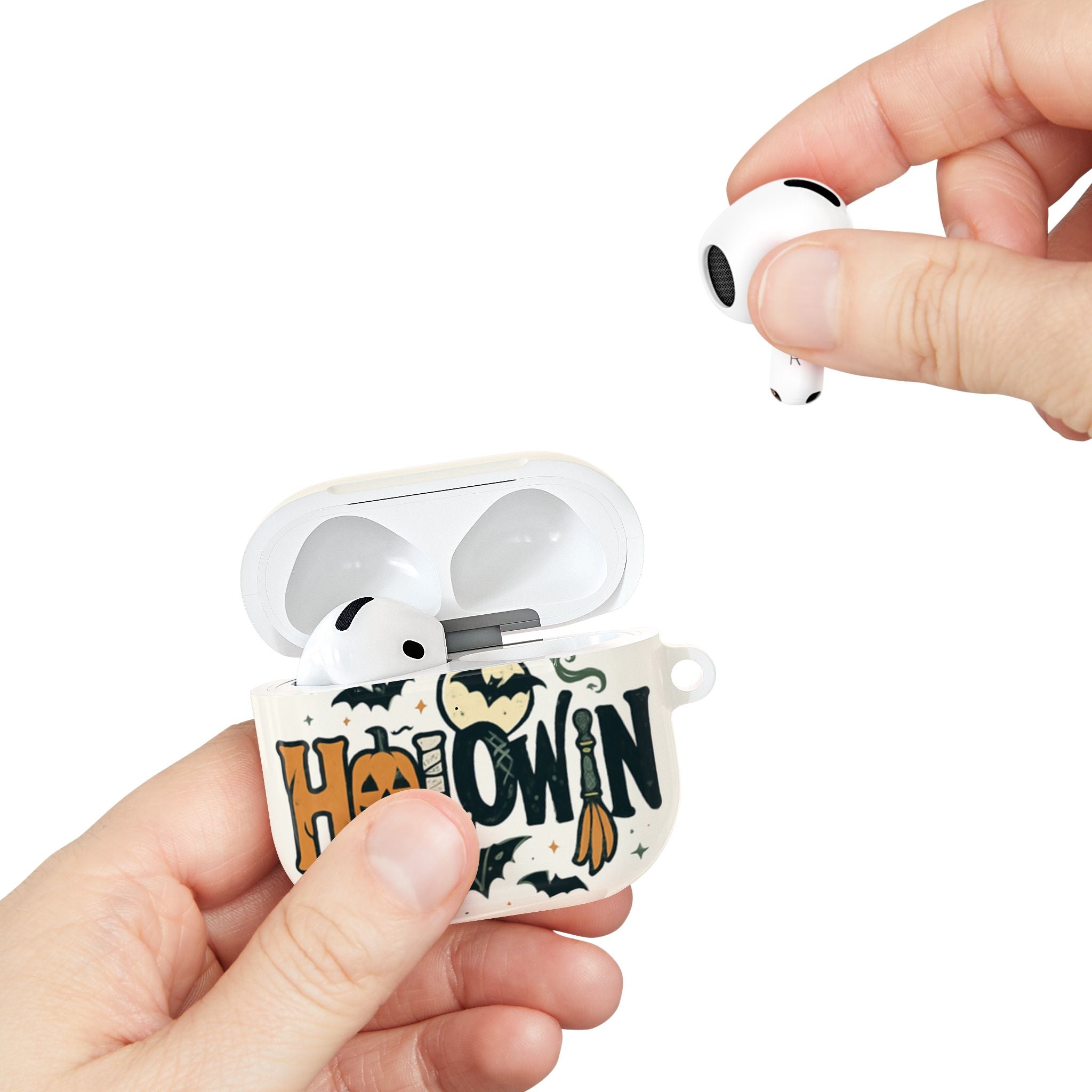 Halloween AirPod Case, Spooky Earbud Cover, Fall Accessory, Pumpkin Decor, Witch Craft Gift, Trick or Treat Storage