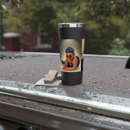 Chic Copper Tumbler with Stylish Artwork, Insulated Travel Cup, Reusable Coffee Mug, Unique Gift for Mom, Black Girl Magic, Perfect [...]