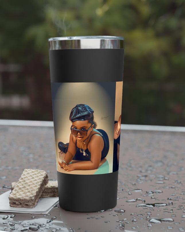 Chic Copper Tumbler with Stylish Artwork, Insulated Travel Cup, Reusable Coffee Mug, Unique Gift for Mom, Black Girl Magic, Perfect [...]