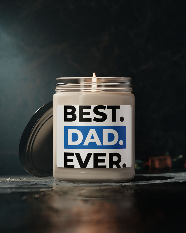 Scented Soy Candle for Dads | Best Dad Ever | Gift for Father's Day, Birthday, or Just Because | Relaxing Home Decor