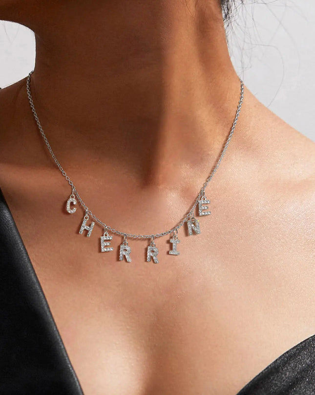 Personalized Initial Necklace (only Text)