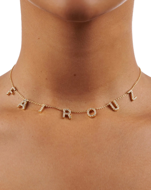 Personalized Initial Necklace (only Text)