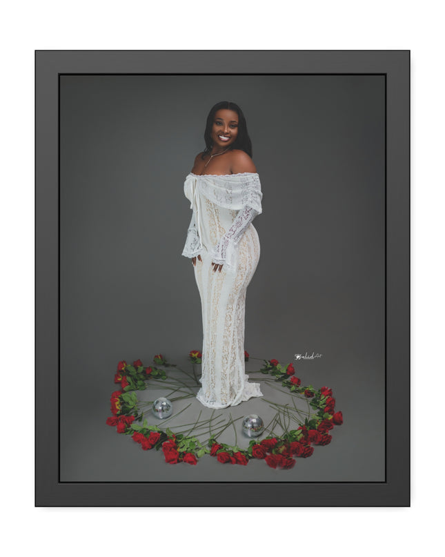 Elegant Framed Paper Poster, Art for Home Decor, Gift for Weddings, Stylish Wall Art,