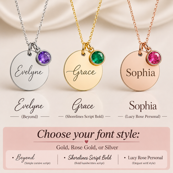Personalized Birthstone Necklace