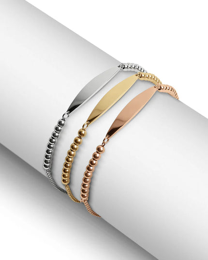 Bracelet 18K Gold PVD Stainless Steel ( please Name Only)