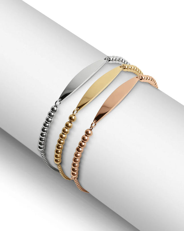 Bracelet 18K Gold PVD Stainless Steel ( please Name Only)