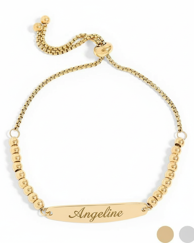 Bracelet 18K Gold PVD Stainless Steel ( please Name Only)