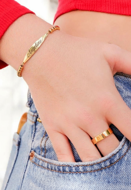 Bracelet 18K Gold PVD Stainless Steel 