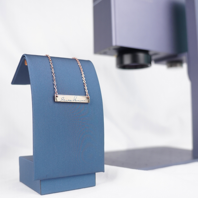 Stainless Steel Horizontal Bar Necklace