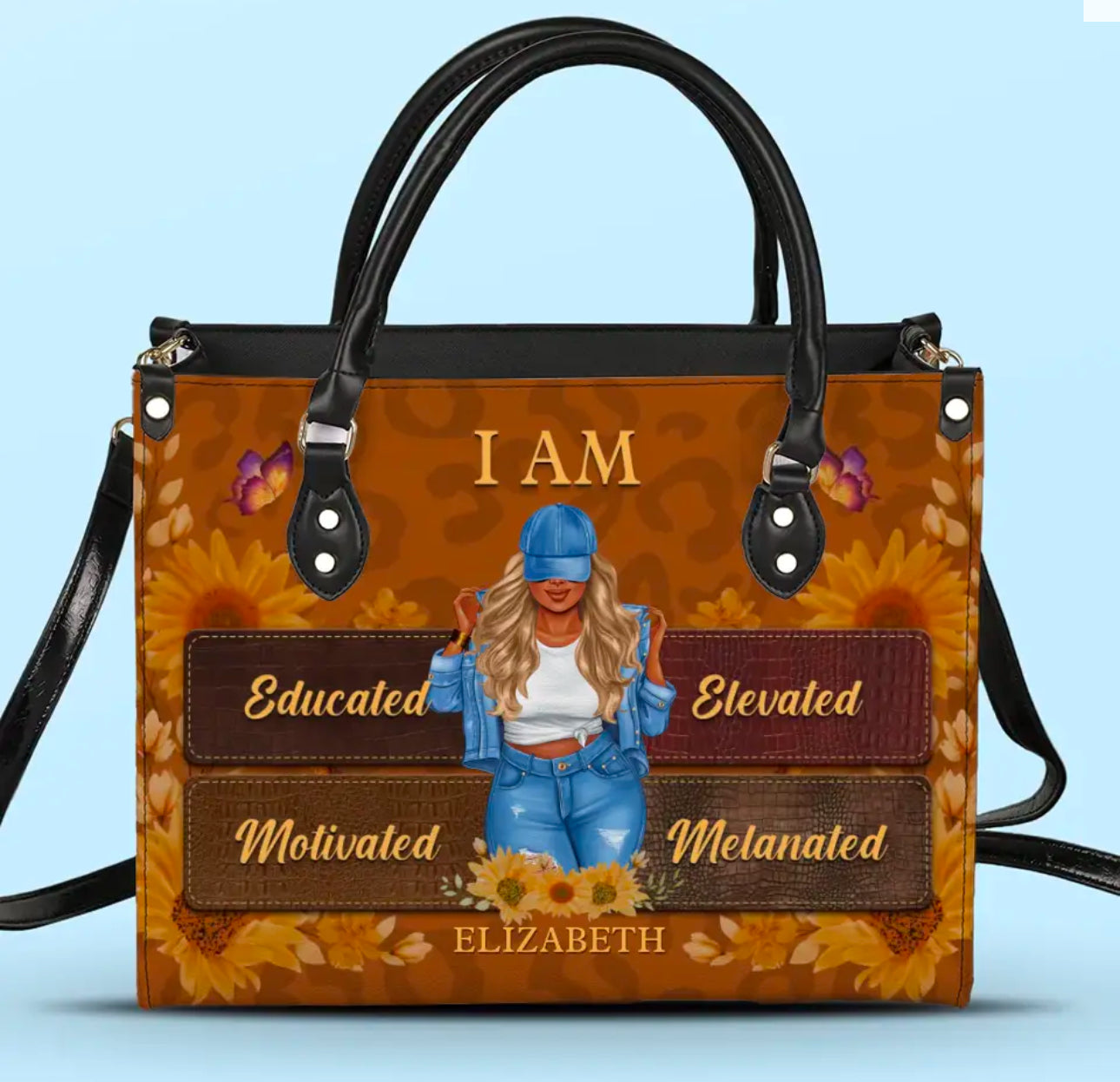 This Is Who I Am - Bestie Personalized Custom Handbag -Gift For Best Friends,Sisters