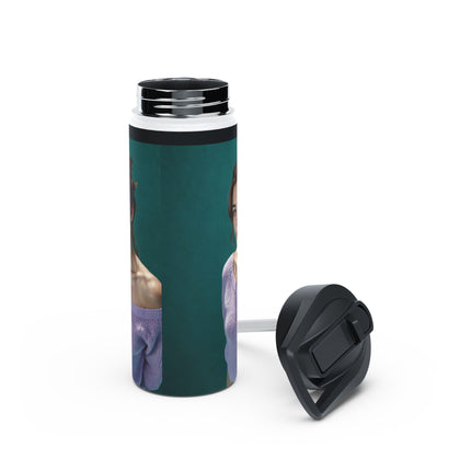 Artistic Stainless Steel Water Bottle | Vintage Style, Eco-Friendly Drinkware, Perfect Gift, Fitness Companion, Stylish Hydration