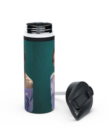 Artistic Stainless Steel Water Bottle | Vintage Style, Eco-Friendly Drinkware, Perfect Gift, Fitness Companion, Stylish Hydration