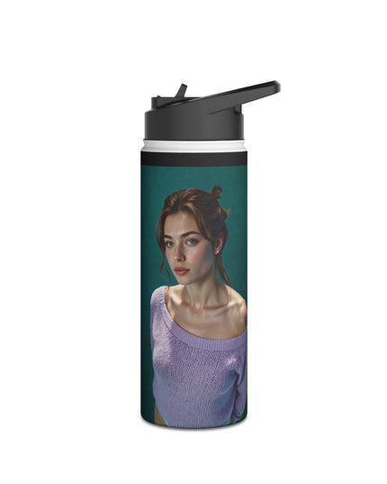 Artistic Stainless Steel Water Bottle | Vintage Style, Eco-Friendly Drinkware, Perfect Gift, Fitness Companion, Stylish Hydration