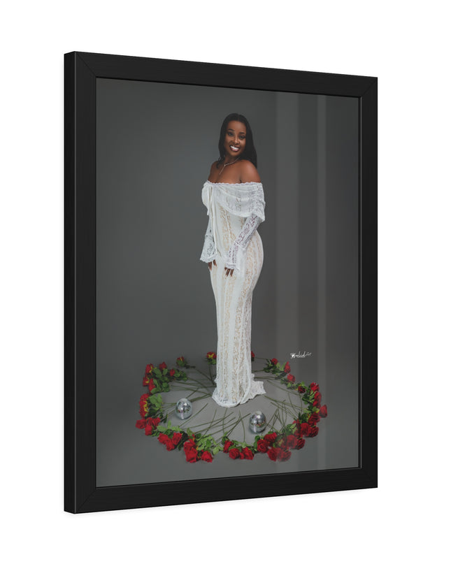 Elegant Framed Paper Poster, Art for Home Decor, Gift for Weddings, Stylish Wall Art,