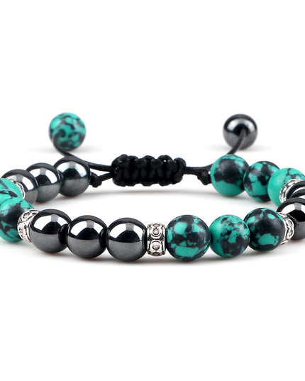 Haematite Yoga Bracelet Couple Woven Hand Strap