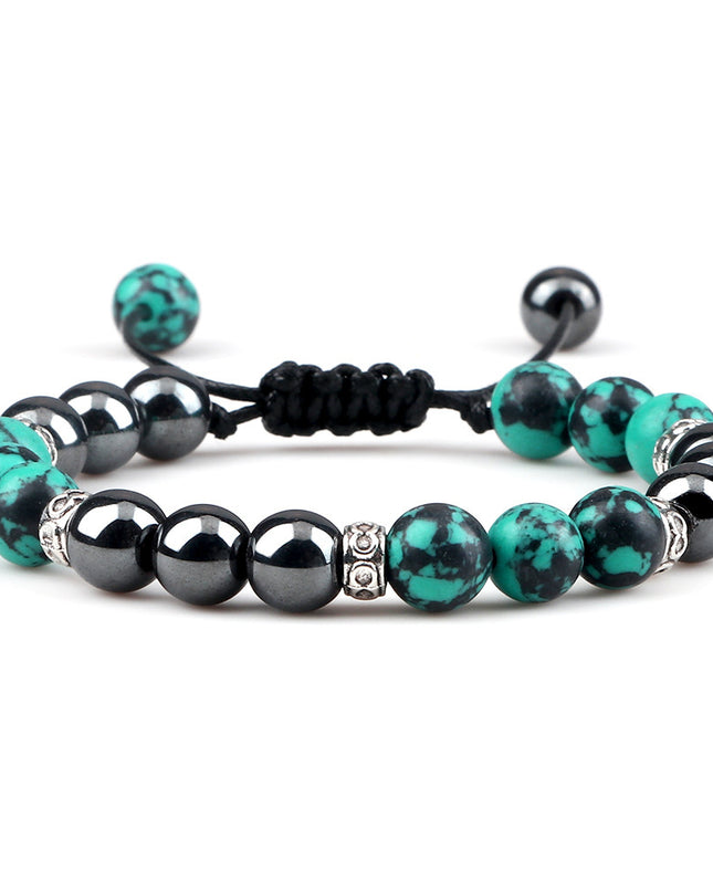 Haematite Yoga Bracelet Couple Woven Hand Strap