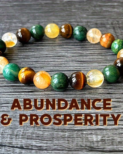 Universal Natural Stone Bracelet Citrine Dongling Stone Malachite Bracelet