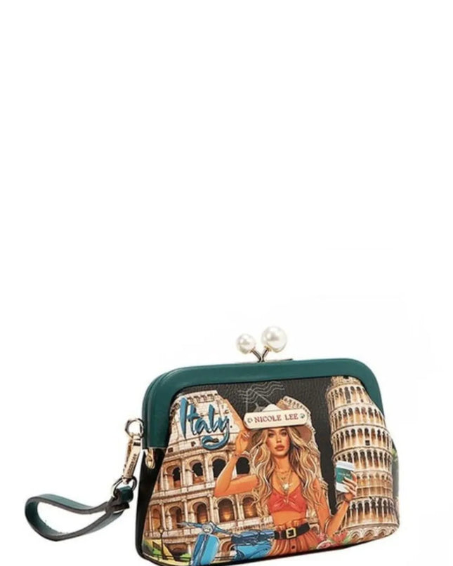 Nicole Lee USA Chelsea Pearl Kiss-Lock Coin Purse