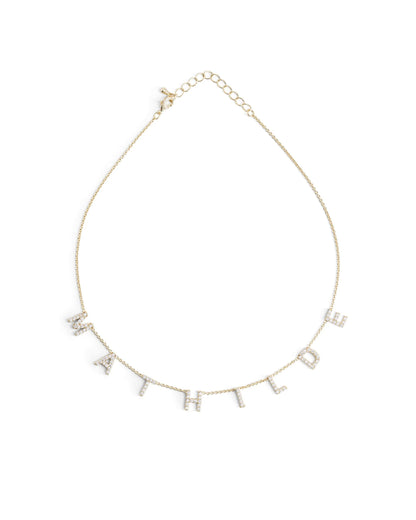 Personalized Initial Necklace (only Text)